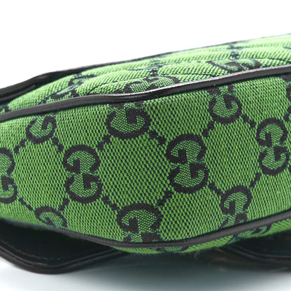 Gucci Monogram Multicolor Matelasse Diagonal Super Mini GG Marmont Shoulder Bag Green Blue 10 of 11