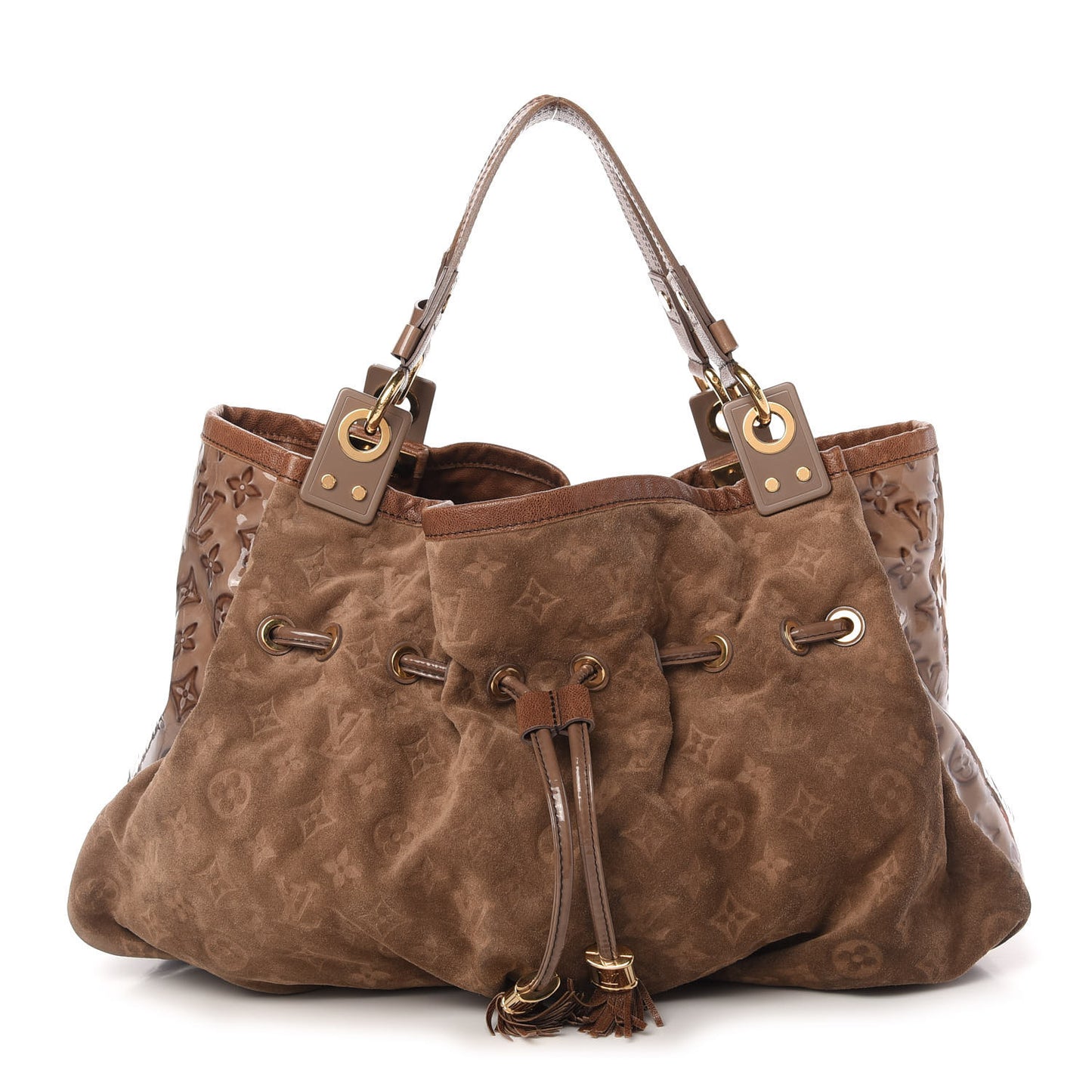 Suede Patent Monogram Irene Brown