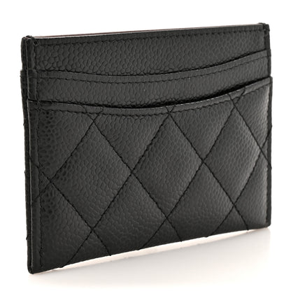 Chanel Caviar Quilted Card Holder Black 3 of 9