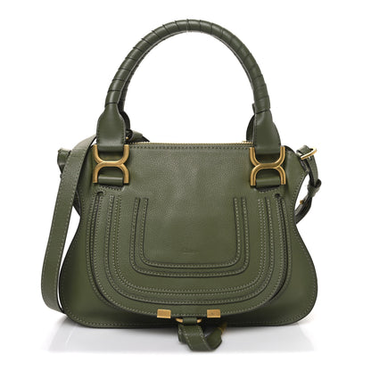Chloe Calfskin Small Marcie Satchel Light Cactus 1 of 10