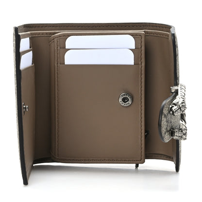 Gucci GG Supreme Monogram Dionysus Card Case Wallet Beige Taupe 5 of 6