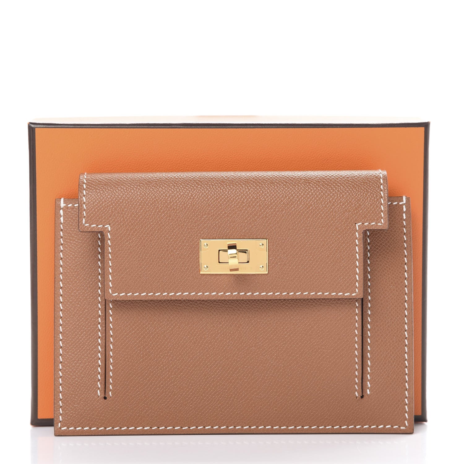 Hermes Epsom Kelly Pocket Compact Wallet Gold 7 of 7
