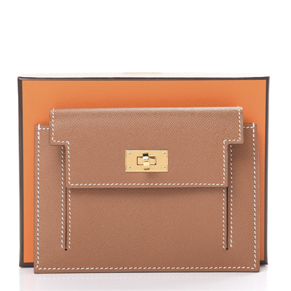 Hermes Epsom Kelly Pocket Compact Wallet Gold 7 of 7