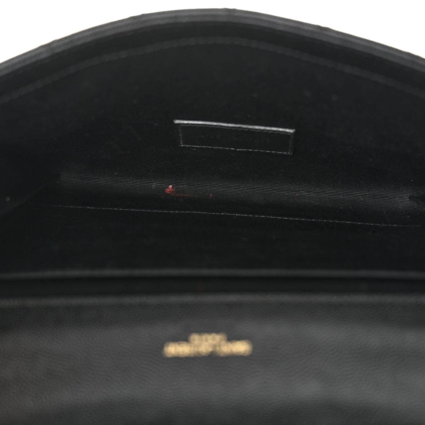 Grain De Poudre Textured Mixed Matelasse Triquilt Monogram Clutch Black