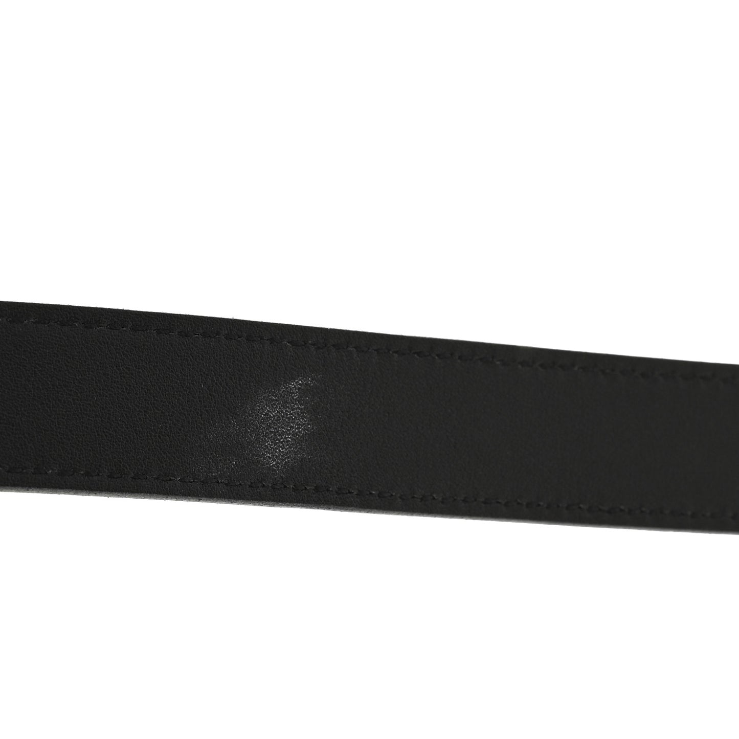 Smooth Calfskin Square Buckle Belt 80 32 Black