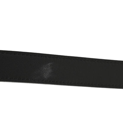 Saint Laurent Smooth Calfskin Square Buckle Belt 80 32 Black 7 of 7