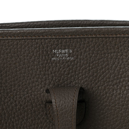 Hermes Taurillon Clemence EVELYNE III PM Etain 6 of 10