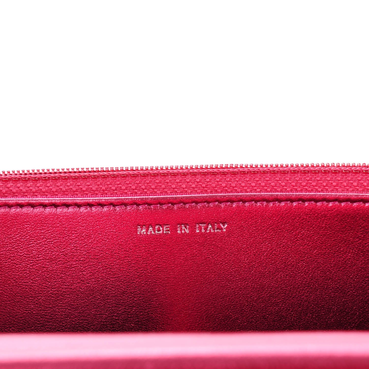 Chanel Patent Calfskin Quilted Boy Wallet On Chain WOC Fuchsia 7 of 8