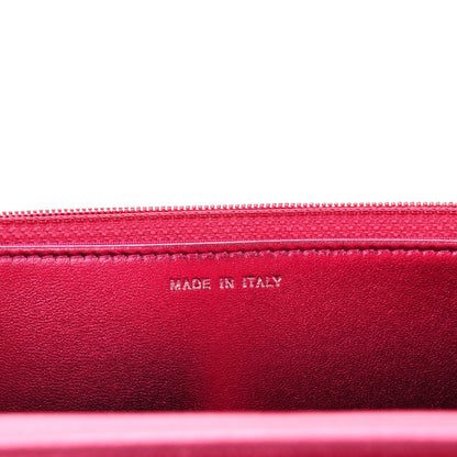 Chanel Patent Calfskin Quilted Boy Wallet On Chain WOC Fuchsia 7 of 8