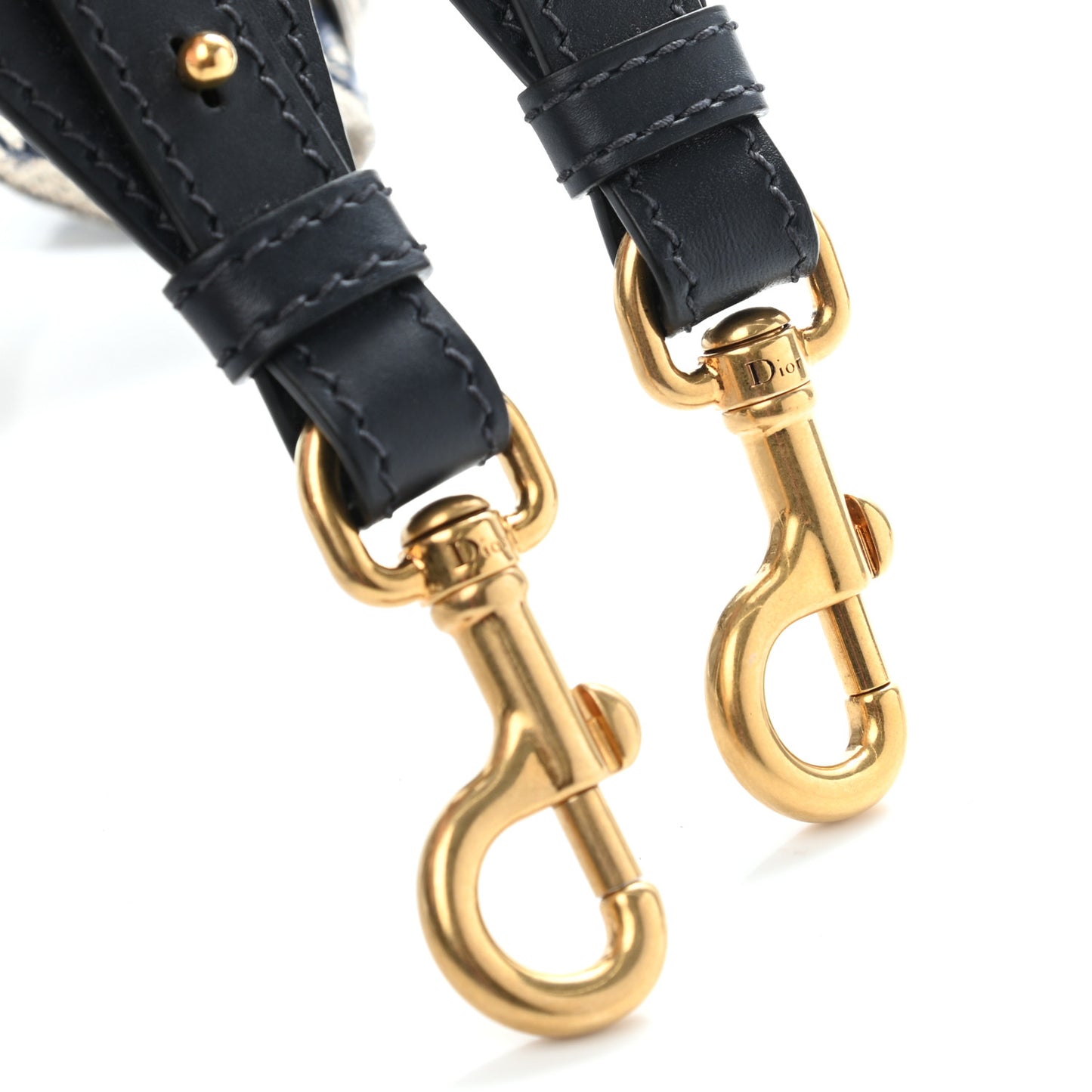 Oblique Studded Shoulder Strap Blue