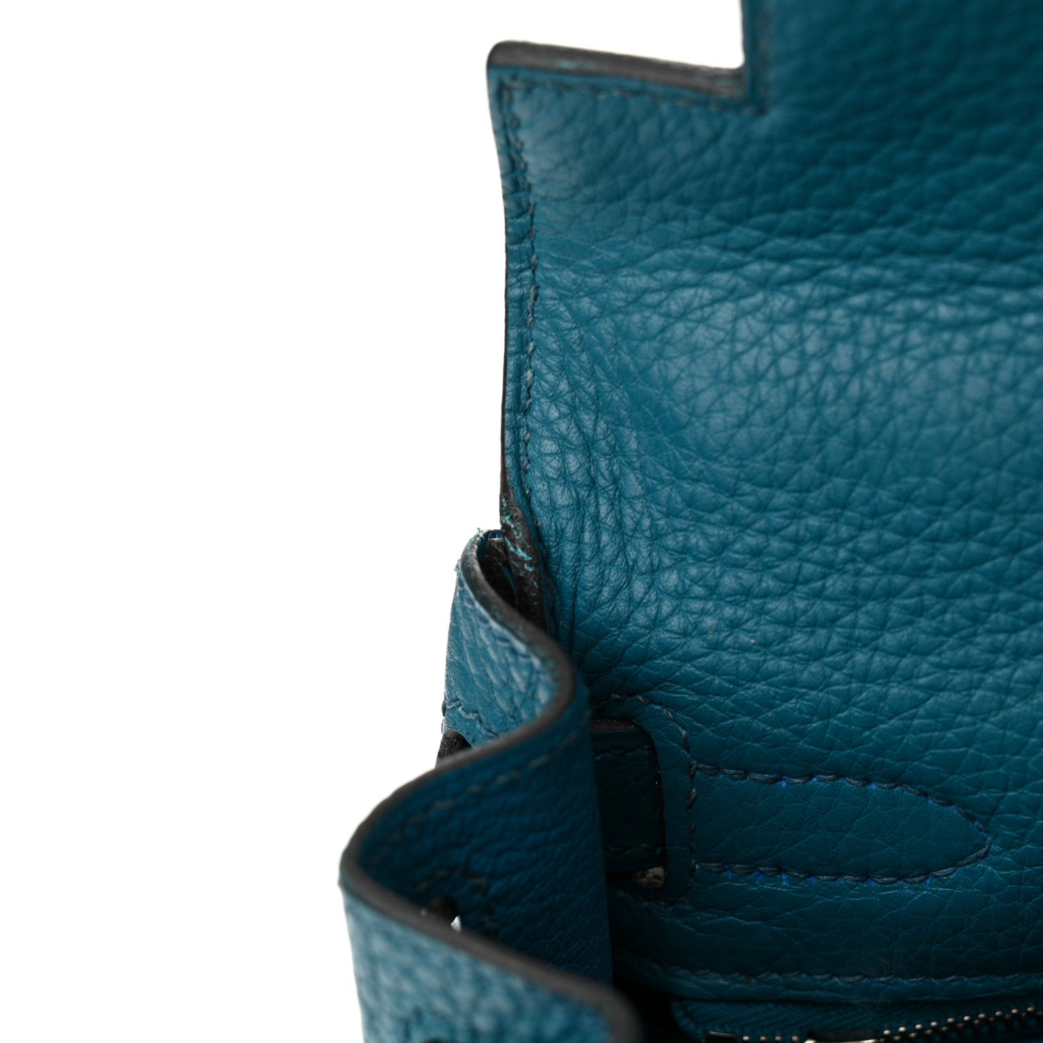 Hermes Taurillon Clemence Kelly Retourne 28 Bleu Izmir 15 of 18