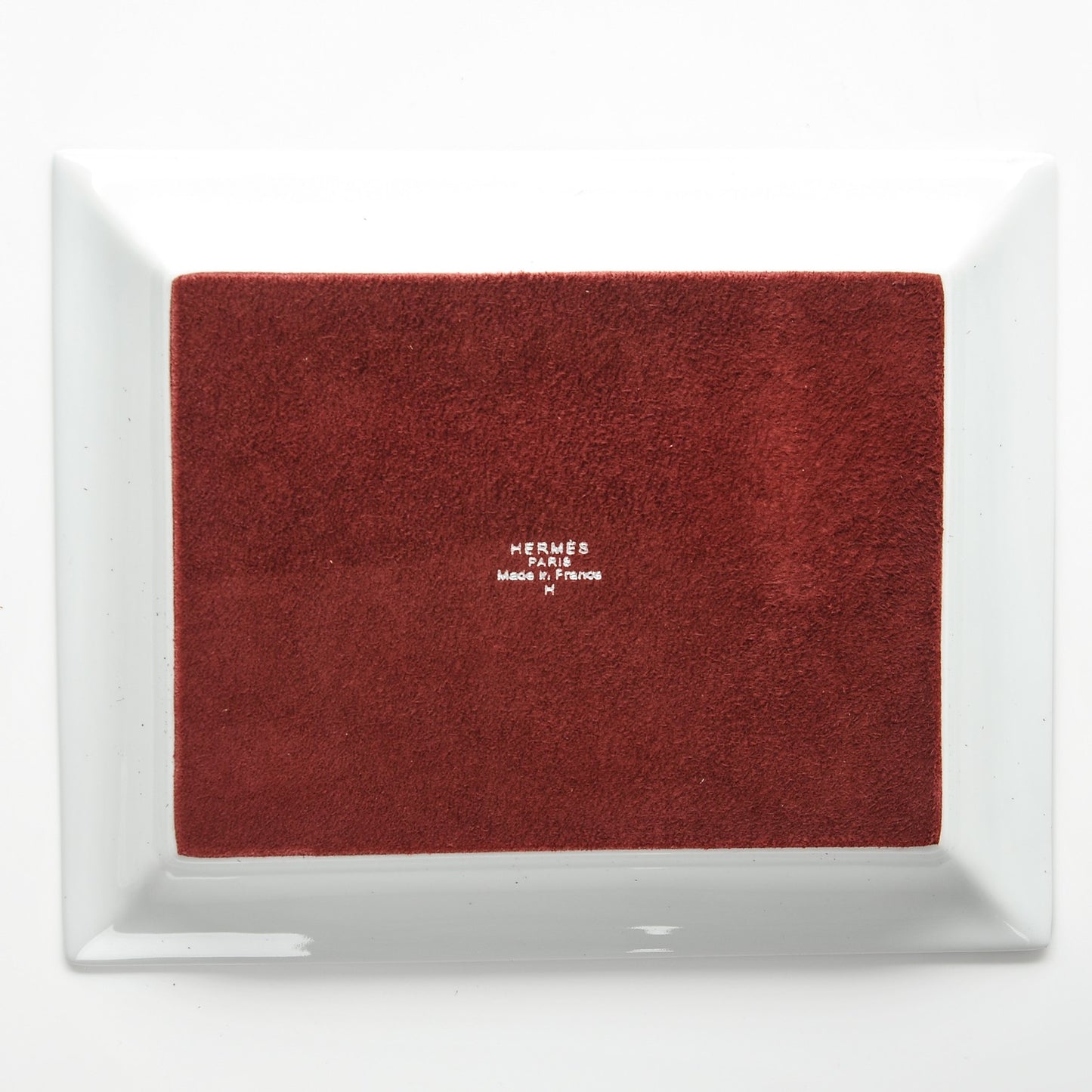 Porcelain H Deco Change Tray
