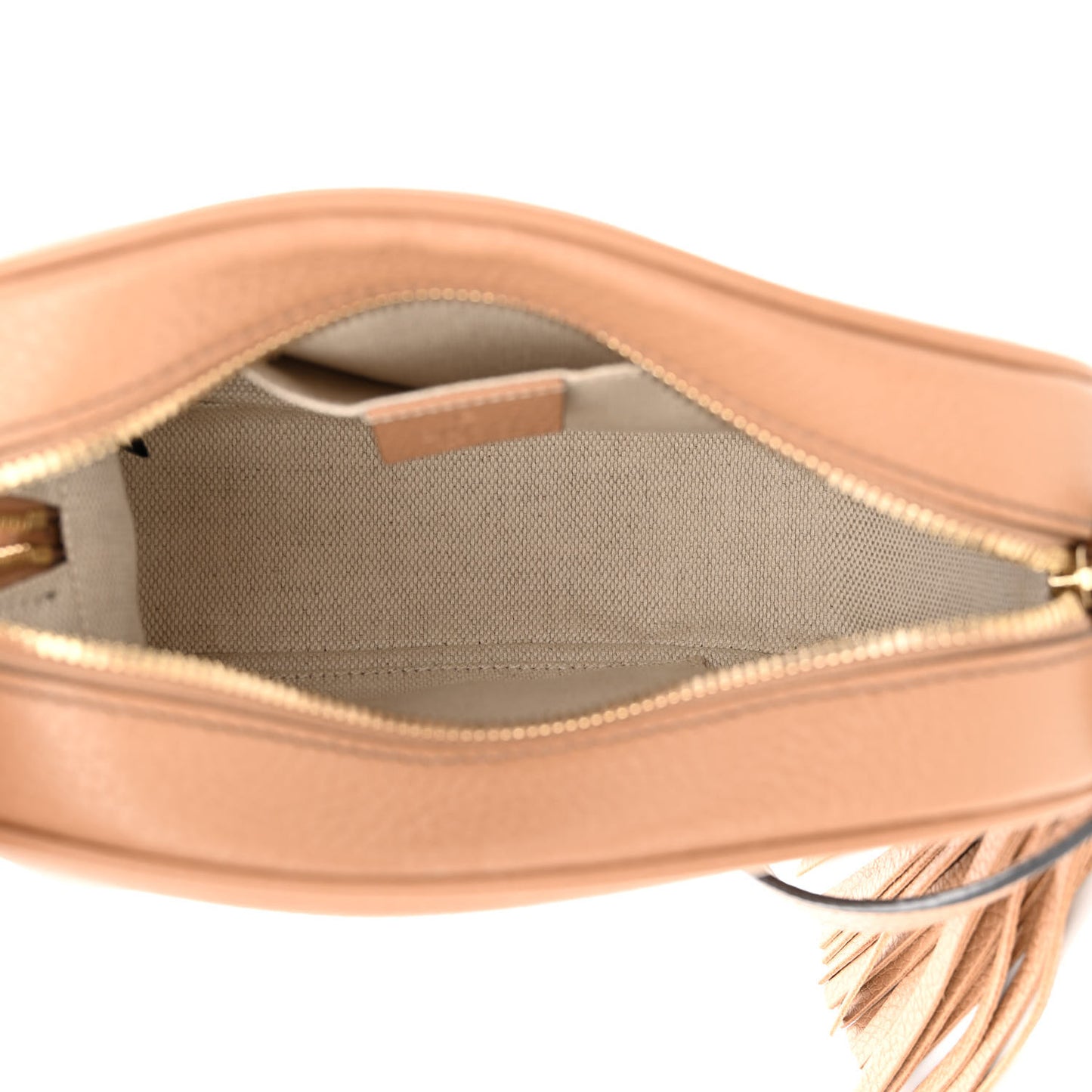 Pebbled Calfskin Small Soho Disco Bag Camelia