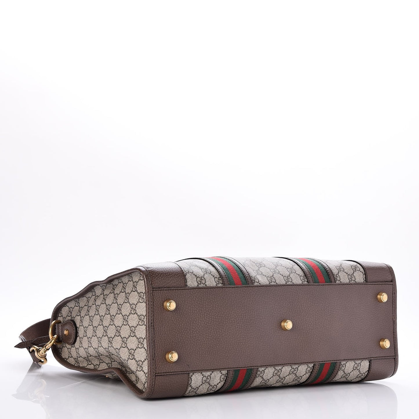 Soft GG Supreme Monogram Web Medium Duffle Bag Beige New Acero Crop