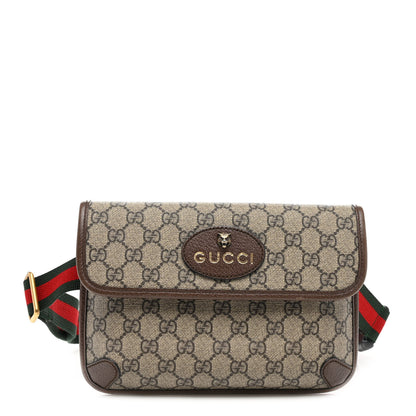 Gucci GG Supreme Monogram Neo Vintage Web Belt Bag Brown 1 of 9