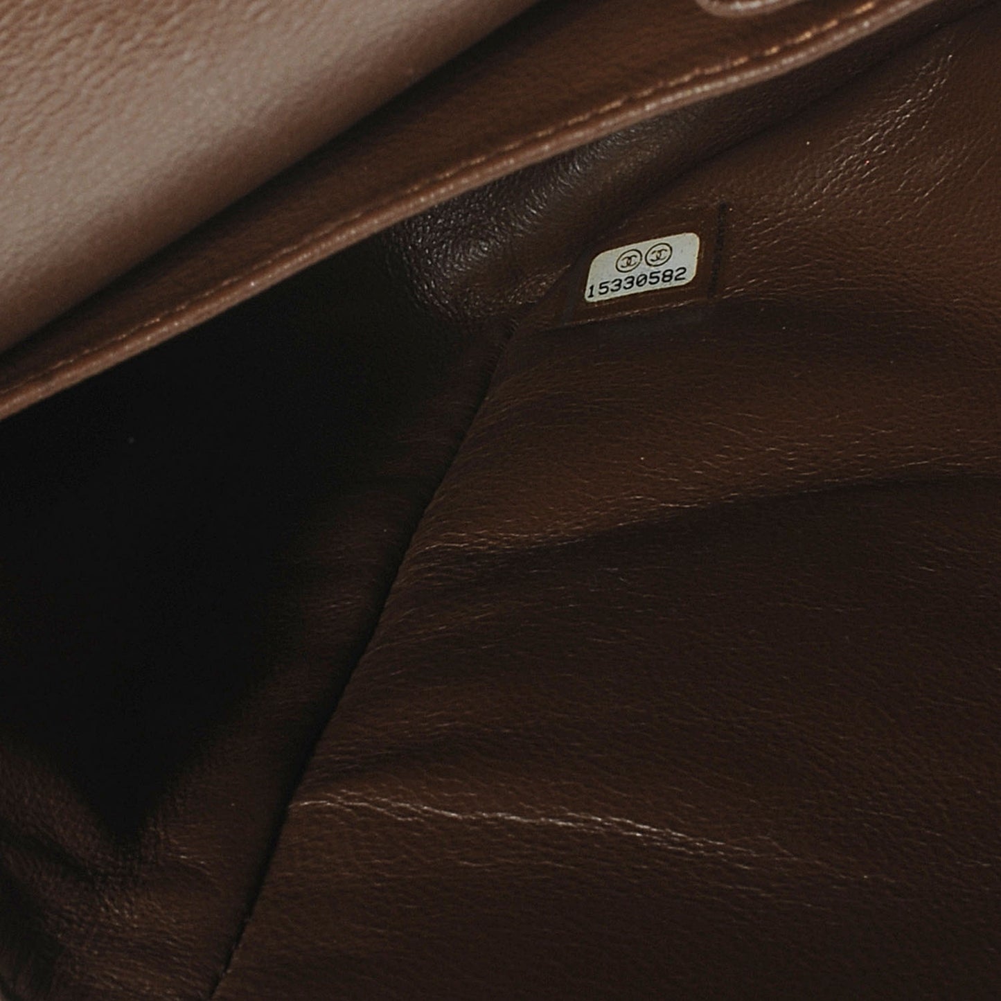 Caviar Quilted Jumbo Double Flap Brown