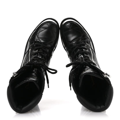 Christian Dior Calfskin Cannage D-Leader Ankle Boots 39.5 Black 2 of 11