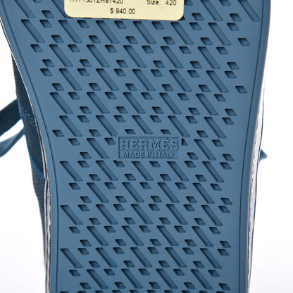 Hermes Matte Epsom Calfskin Mens Olympic Sneakers 42 Bleu Cobalt 6 of 9