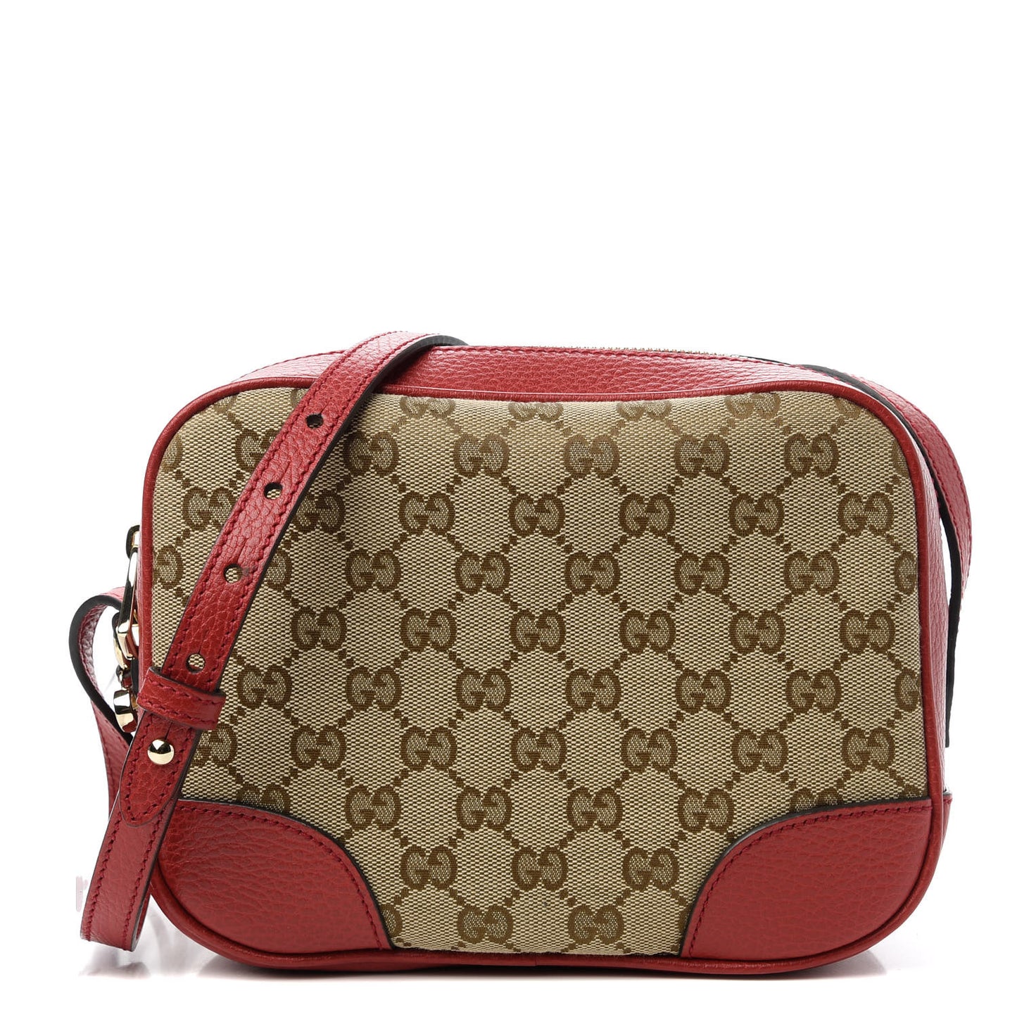 Monogram Mini Bree Messenger Bag Red