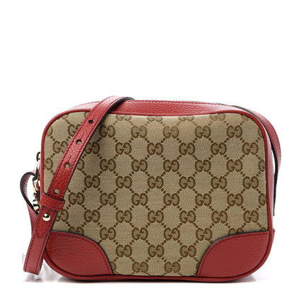 Gucci Monogram Mini Bree Messenger Bag Red 1 of 11