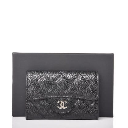 Chanel Caviar Quilted Flap Card Holder Black 9 of 9