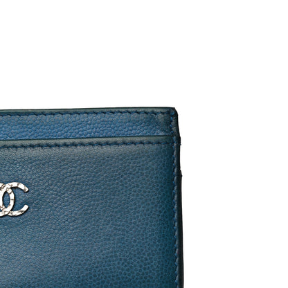 Chanel Caviar Card Holder Blue 12 of 15