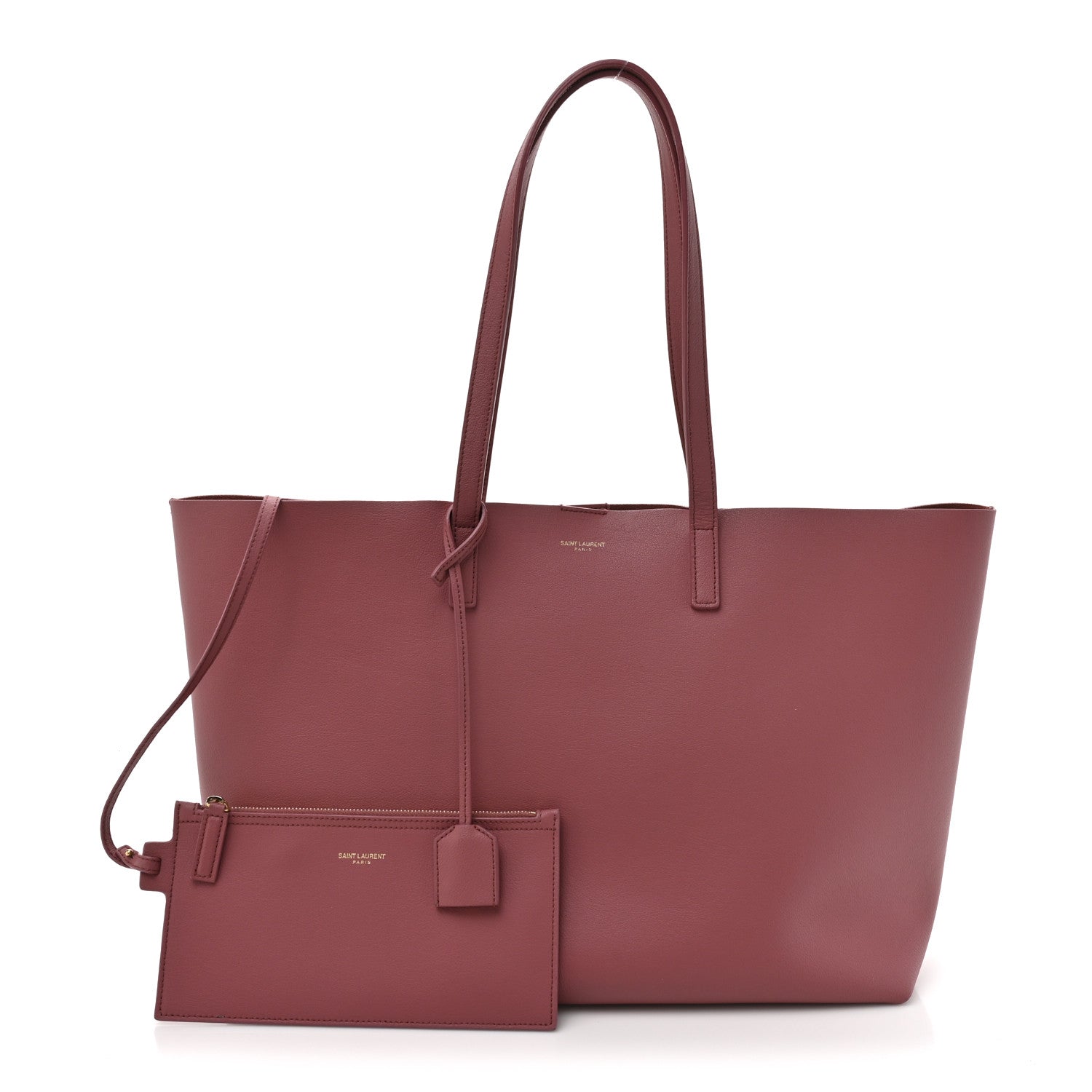 Saint Laurent Calfskin Large Shopping Tote Mystic Rose 3 of 14