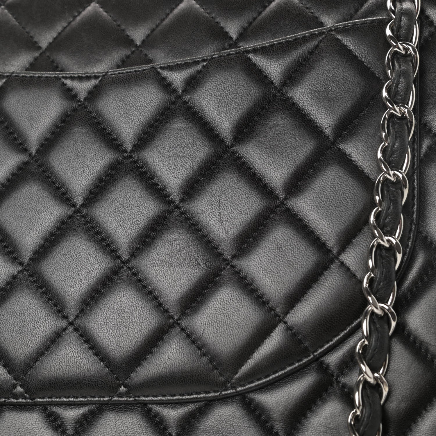 Chanel Lambskin Quilted Maxi Double Flap Black 21 of 21