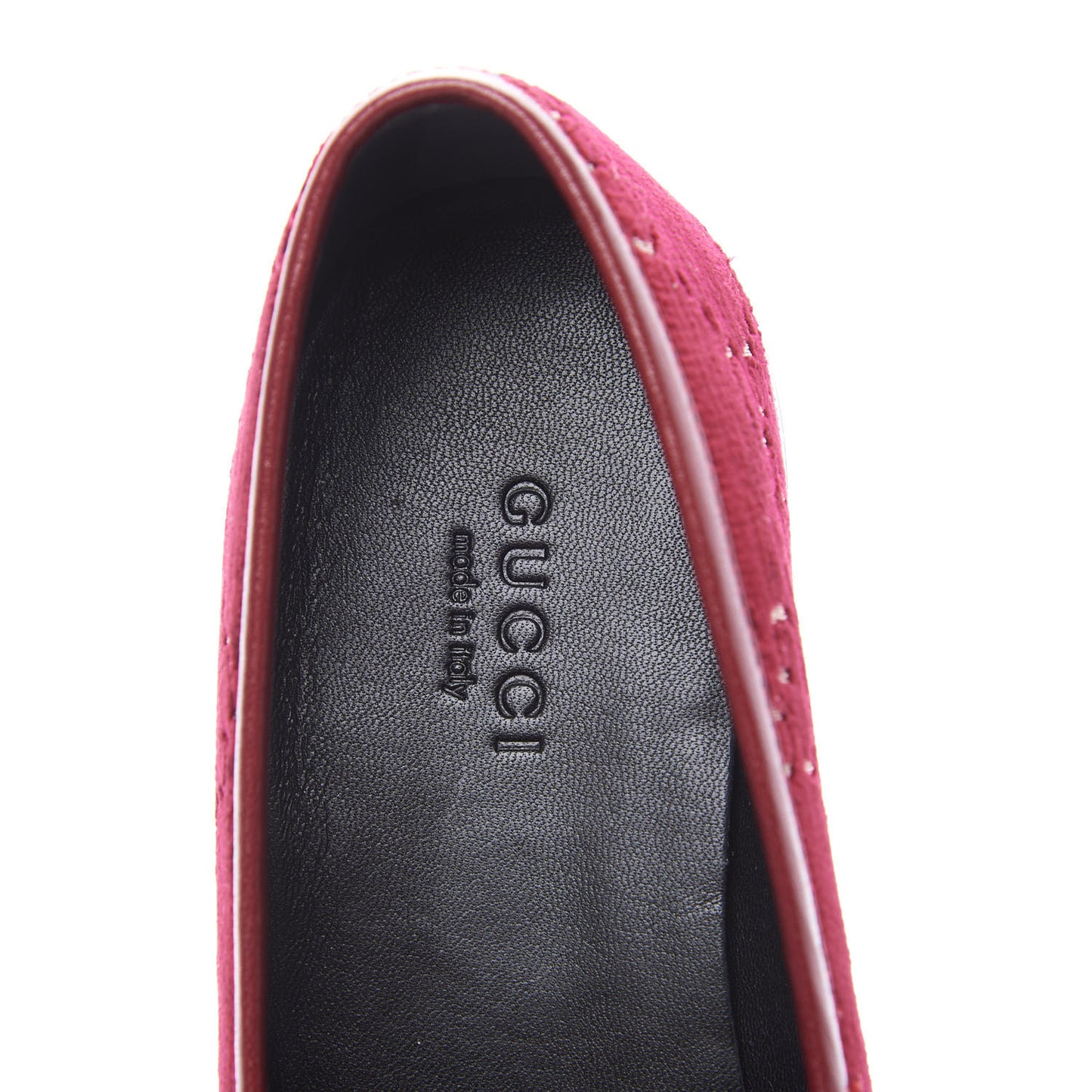 Velvet Malaga Kid GG Monogram Horsebit Womens Jordaan Loafers 36 Red Cipria Romantic Cerise
