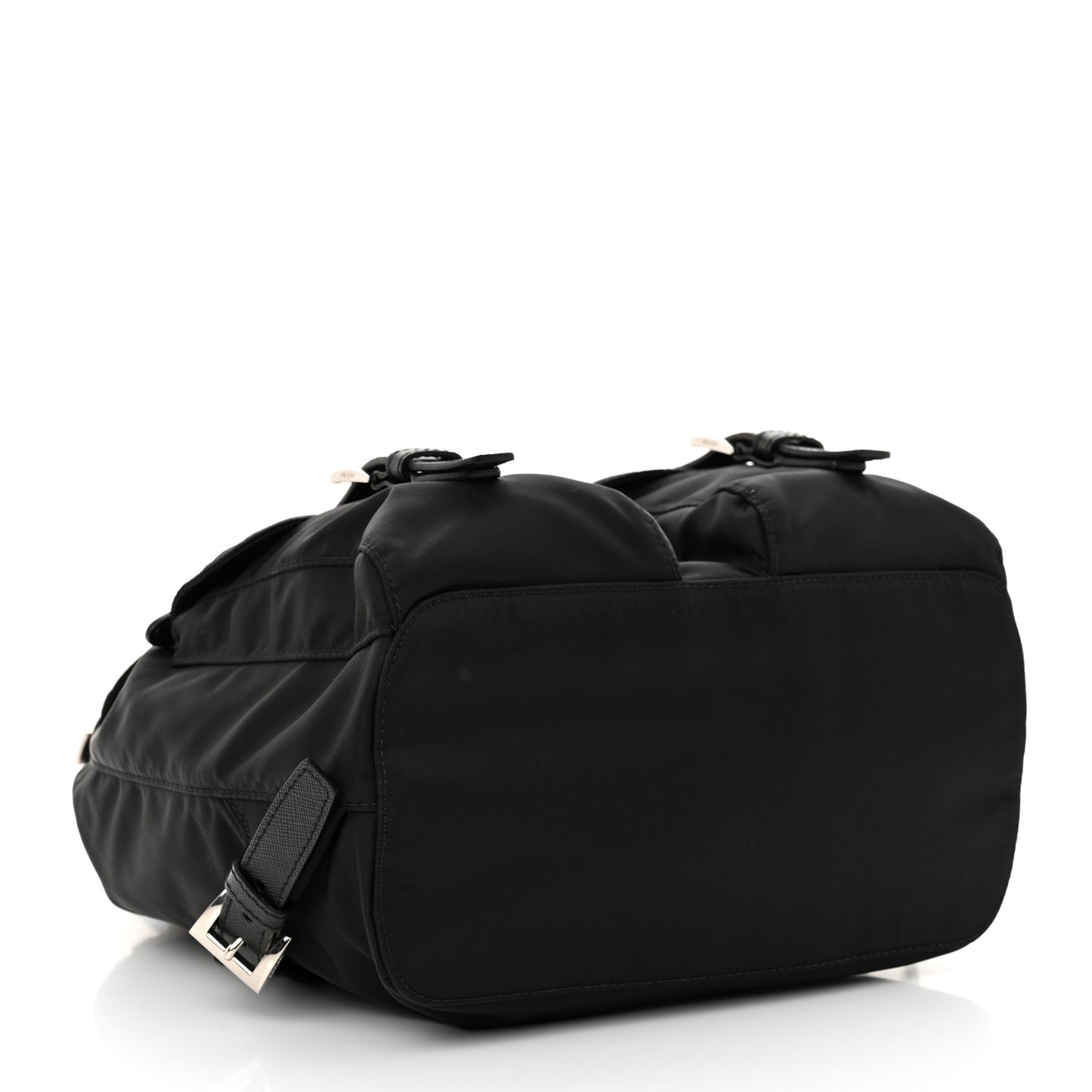 Tessuto Nylon Saffiano Small Backpack Black