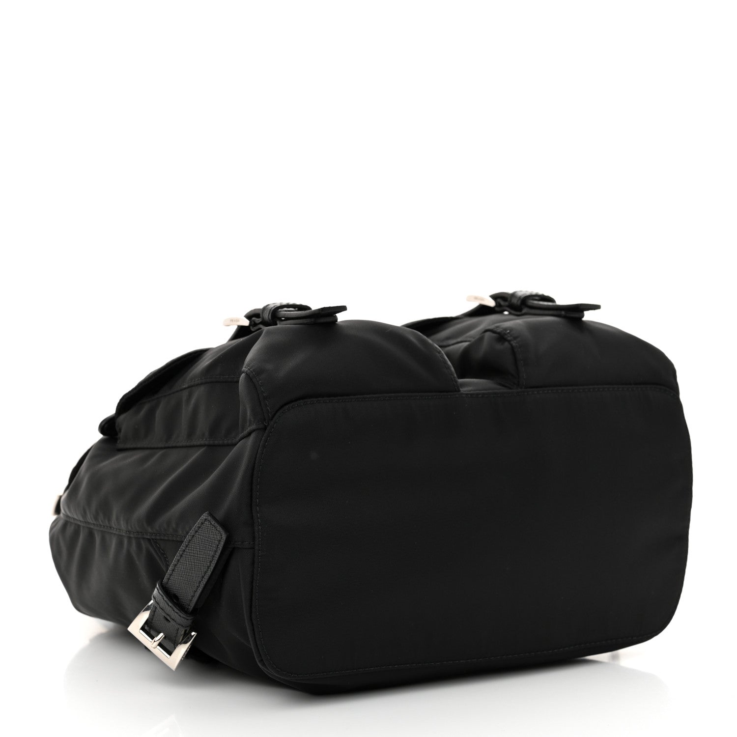 Prada Tessuto Nylon Saffiano Small Backpack Black 4 of 14
