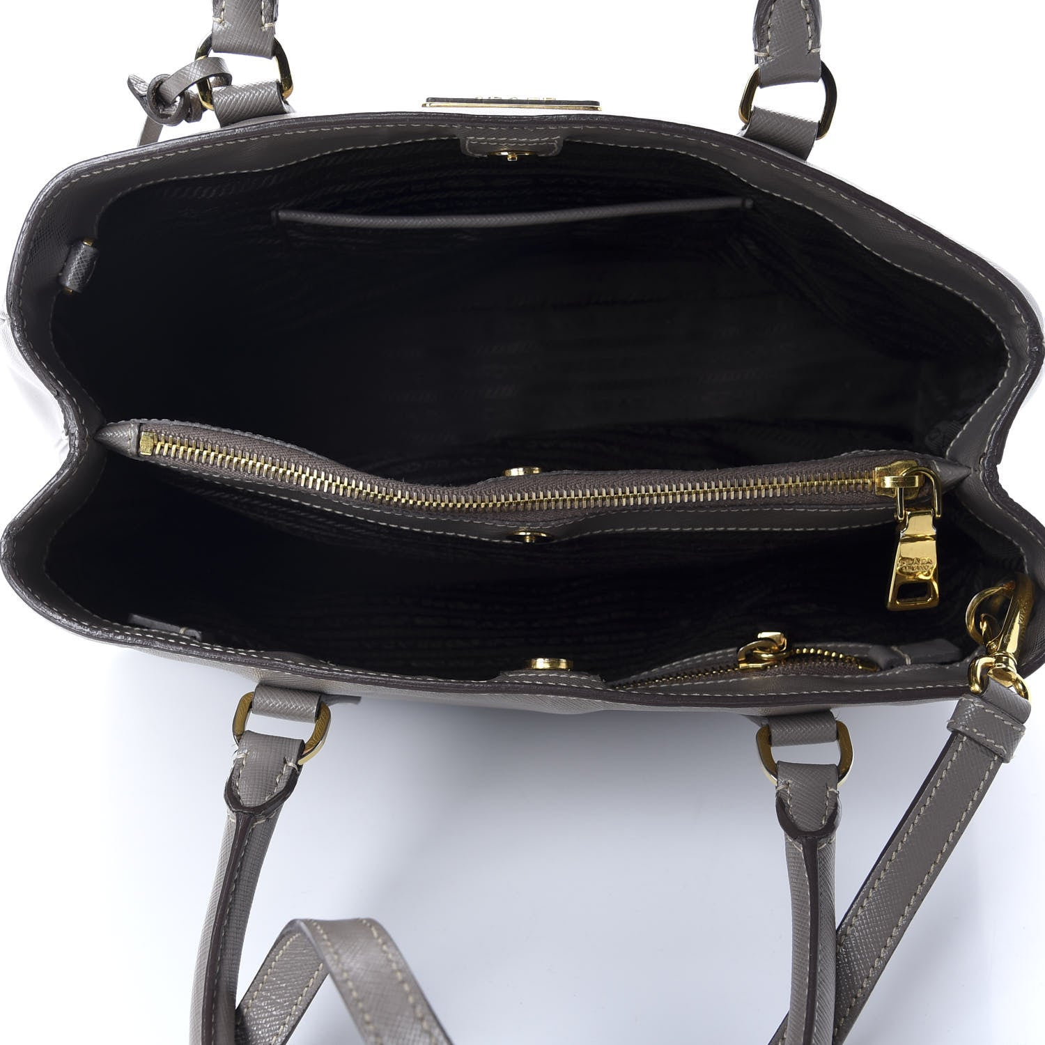 Prada Saffiano Lux Small Tote Argilla 4 of 13