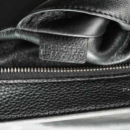 Celine Drummed Calfskin Suede Medium Trapeze Black 8 of 8