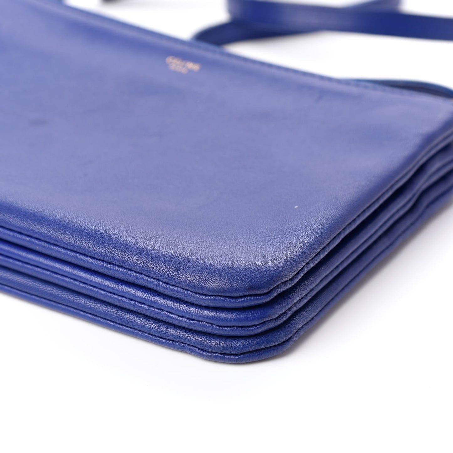 Lambskin Small Trio Crossbody Bag Electric Blue