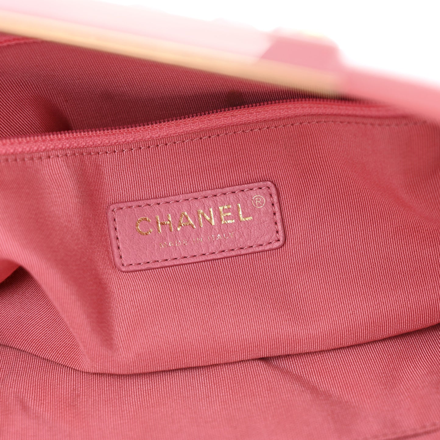 Caviar Quilted A Real Catch Clutch Pink