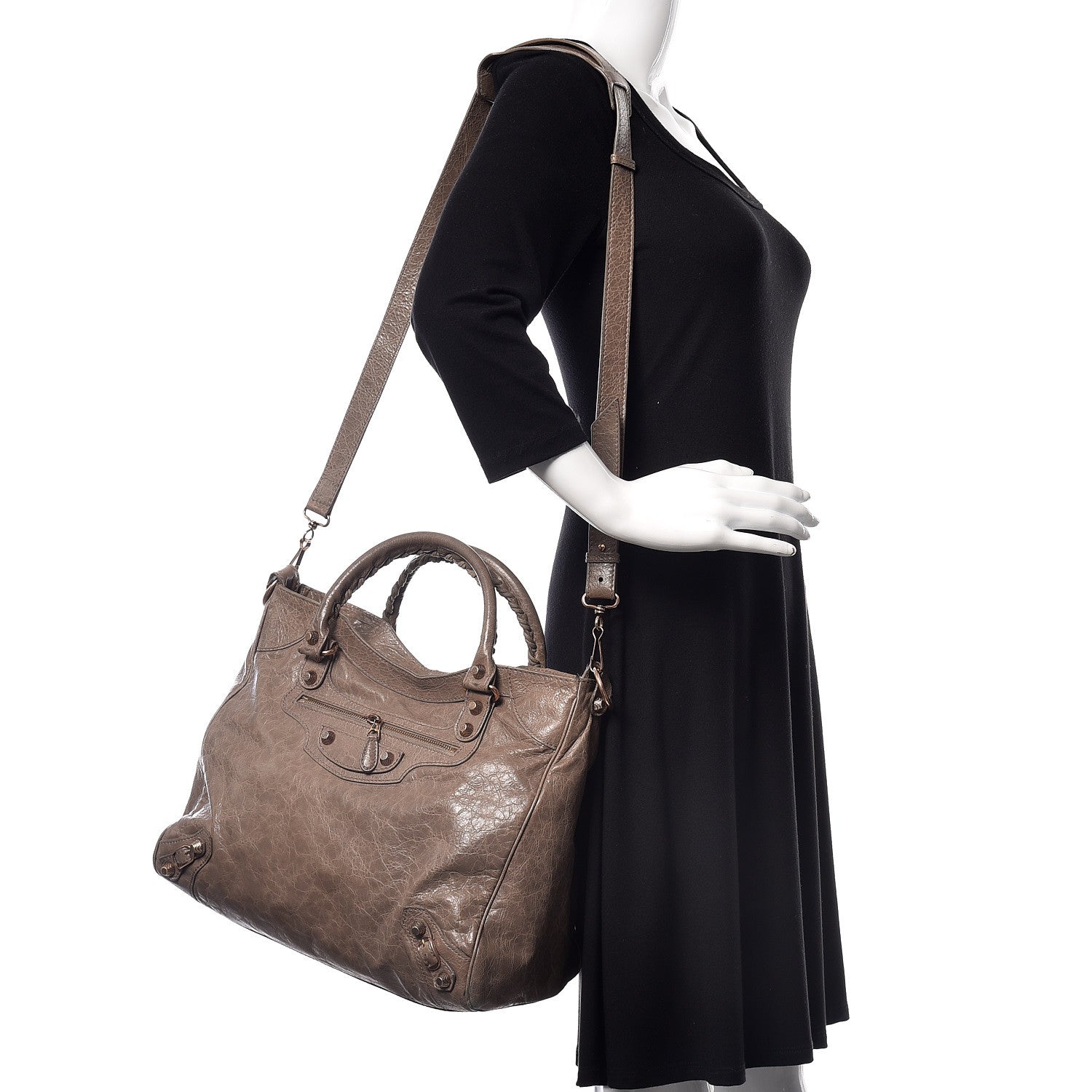 Balenciaga Agneau Giant 12 Rose Gold Hardware Velo Gris Poivre 2 of 21