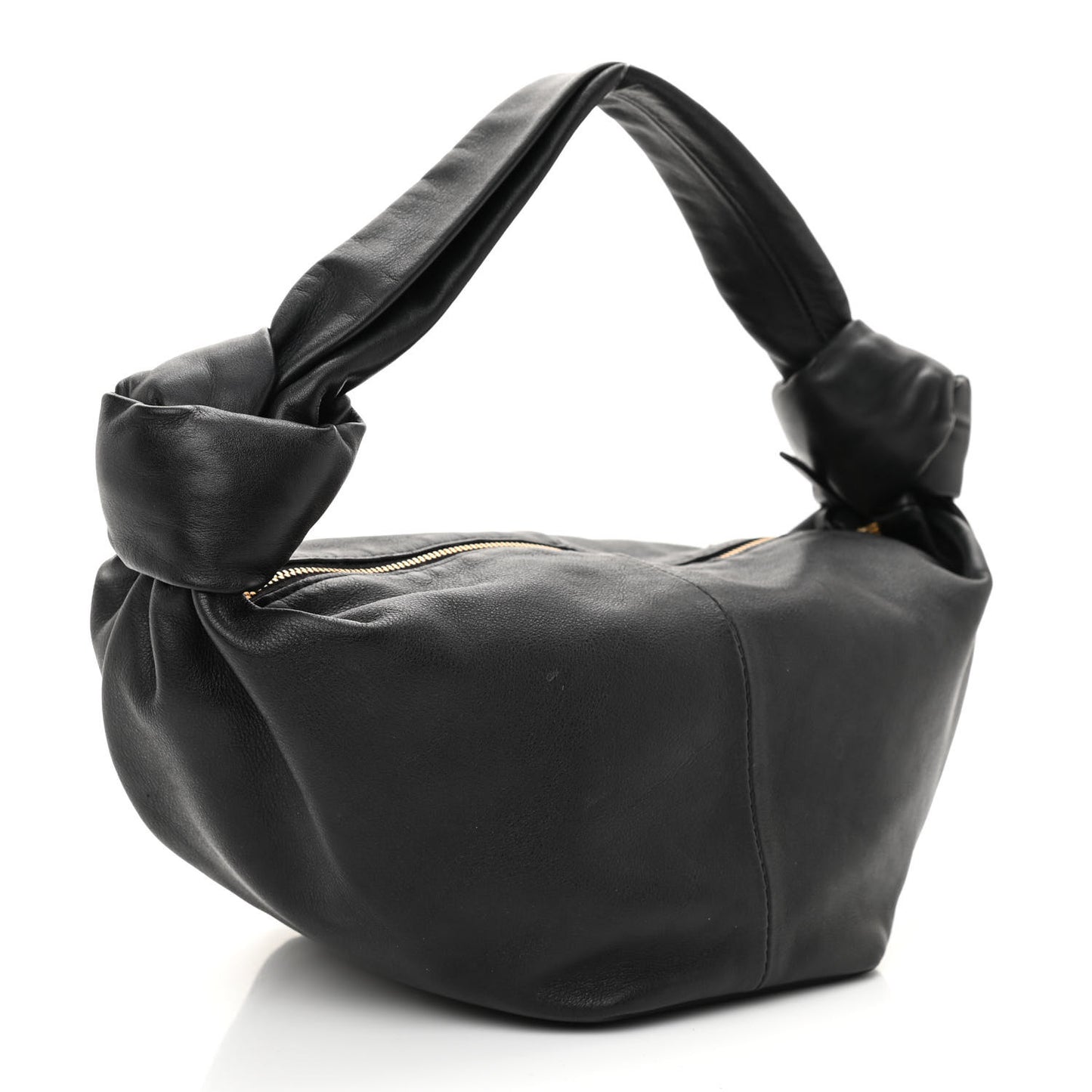 Calfskin Mini Double Knot Bag Black