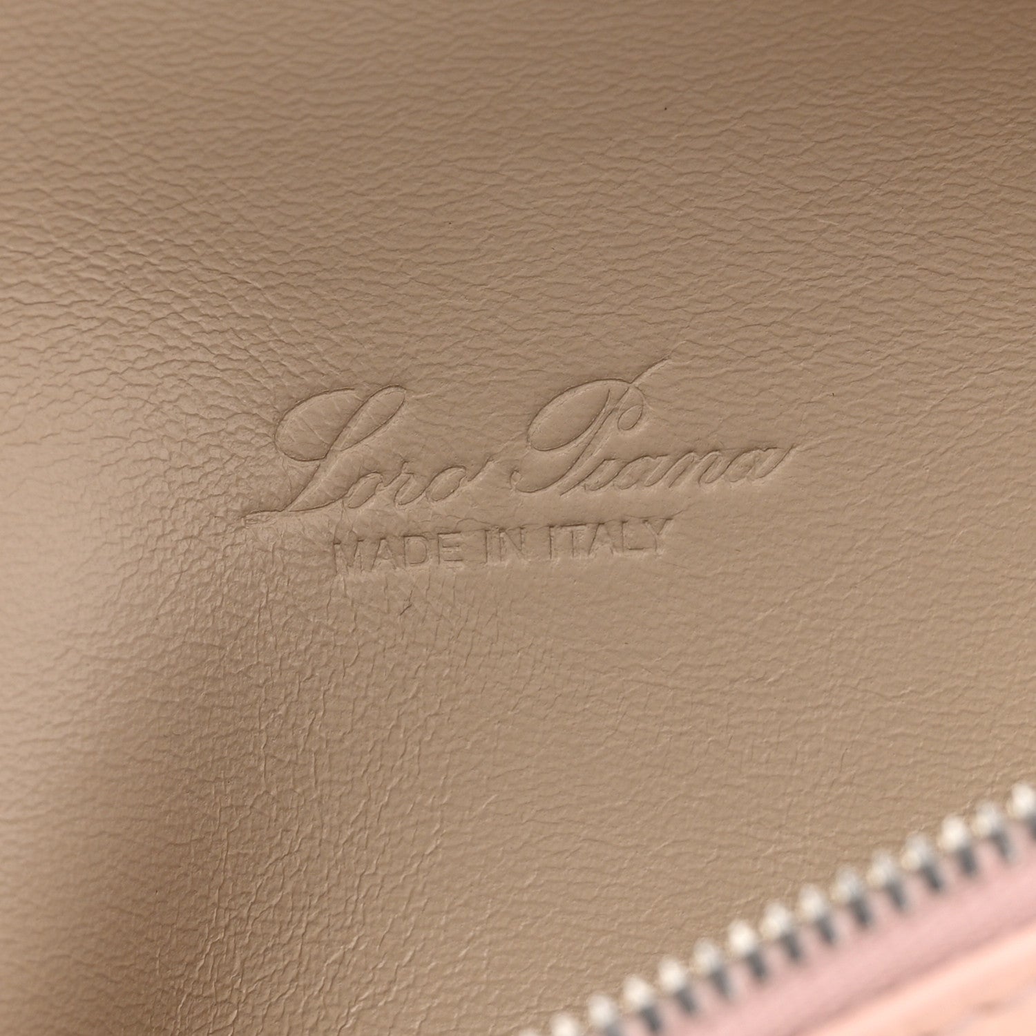 Loro Piana Grained Calfskin L19 Extra Pocket Pouch Candoglia Marble 6 of 9