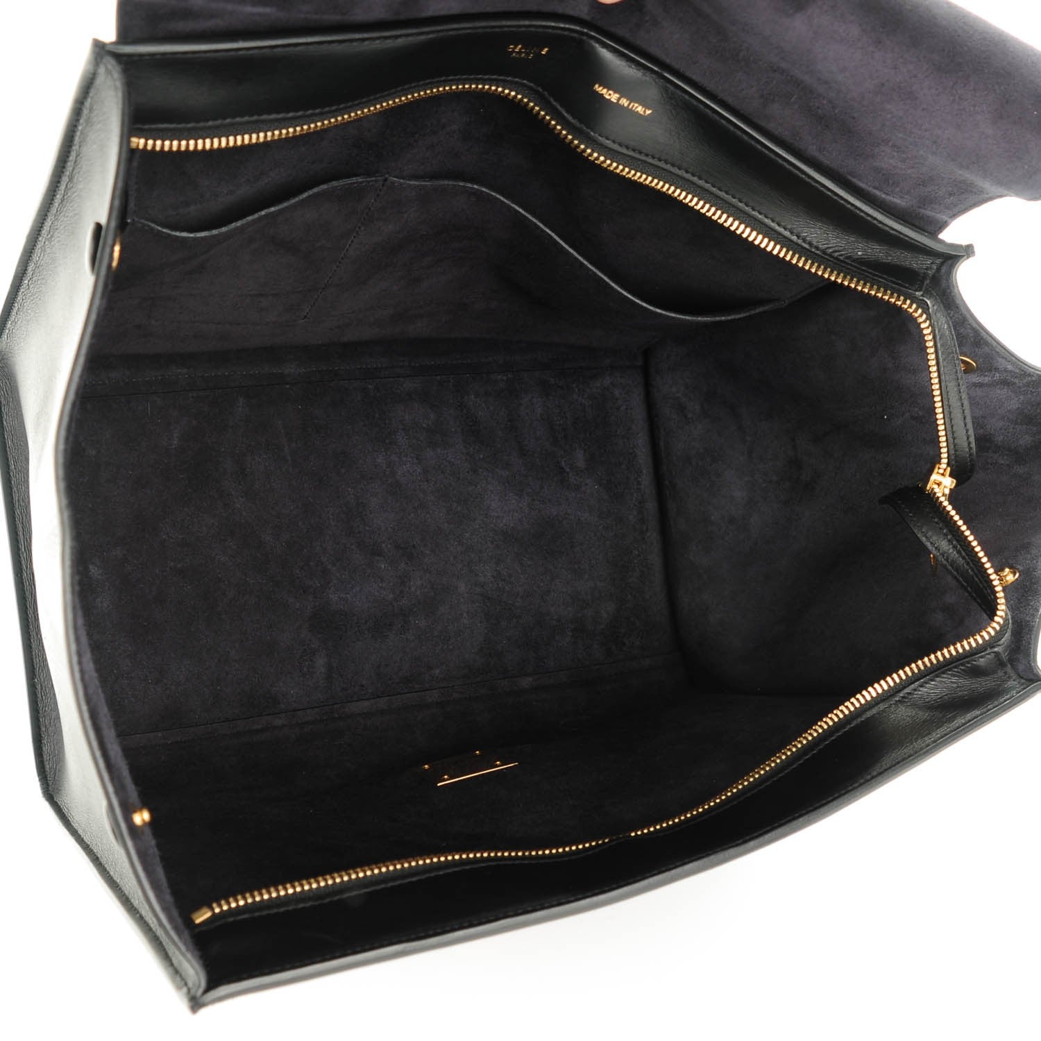 Celine Smooth Calfskin Medium Trapeze Black 7 of 8