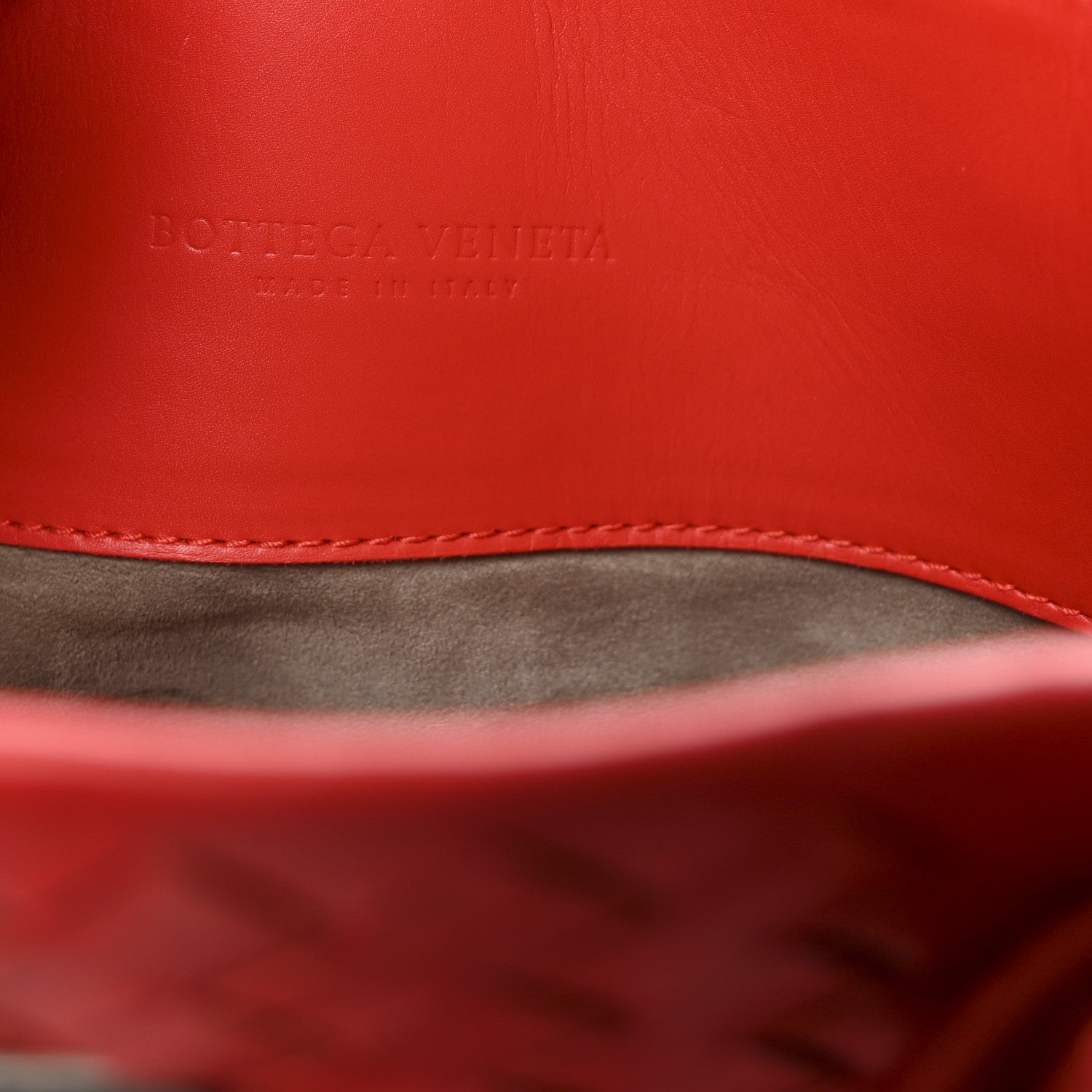 Bottega Veneta Nappa Intrecciato Small Roma Tote Red 6 of 9