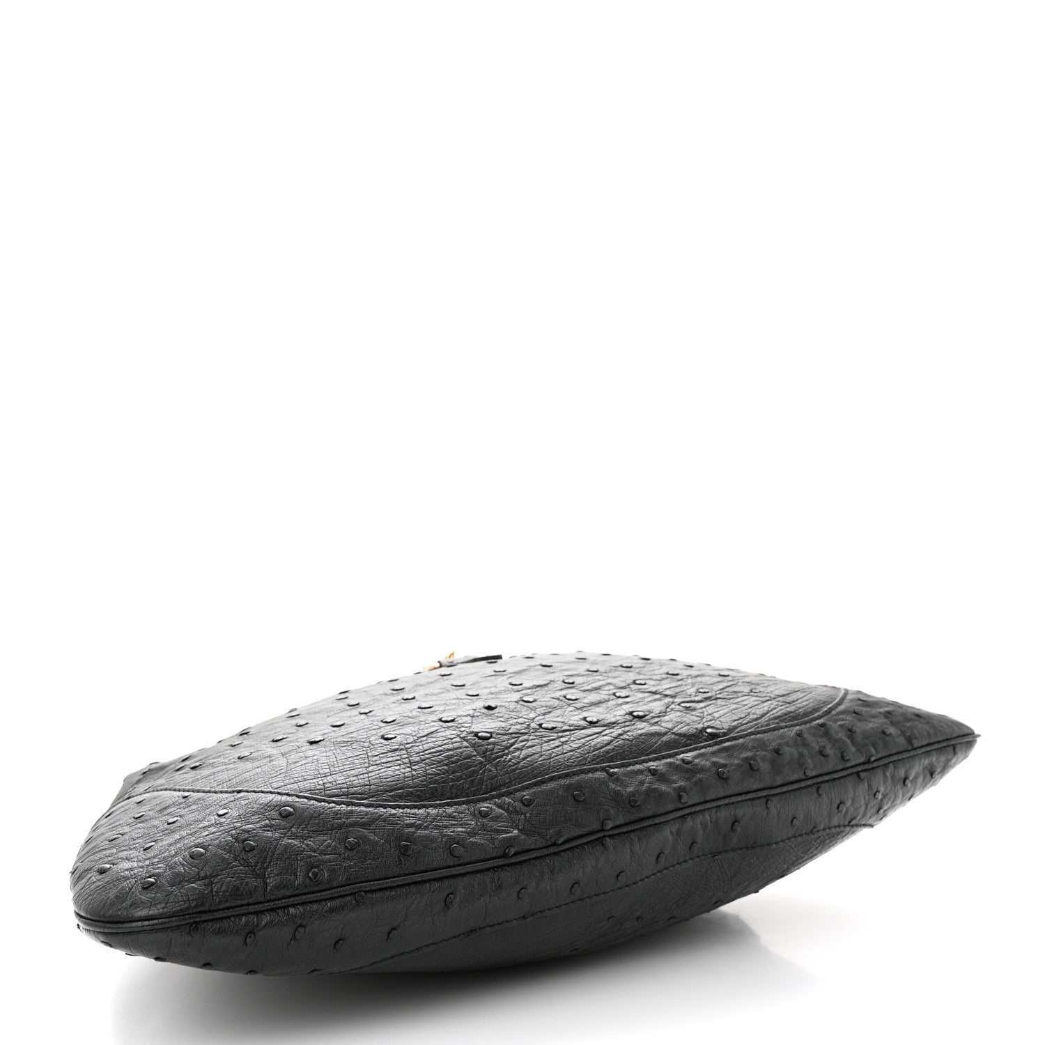 Gucci Ostrich Large Jackie Hobo Black 4 of 11