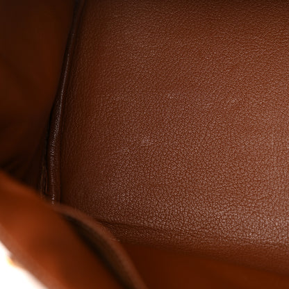 Hermes Toile Barenia Birkin 35 Fauve 11 of 19
