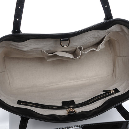Gucci Patent Microguccissima Medium Nice Tote Black 5 of 6