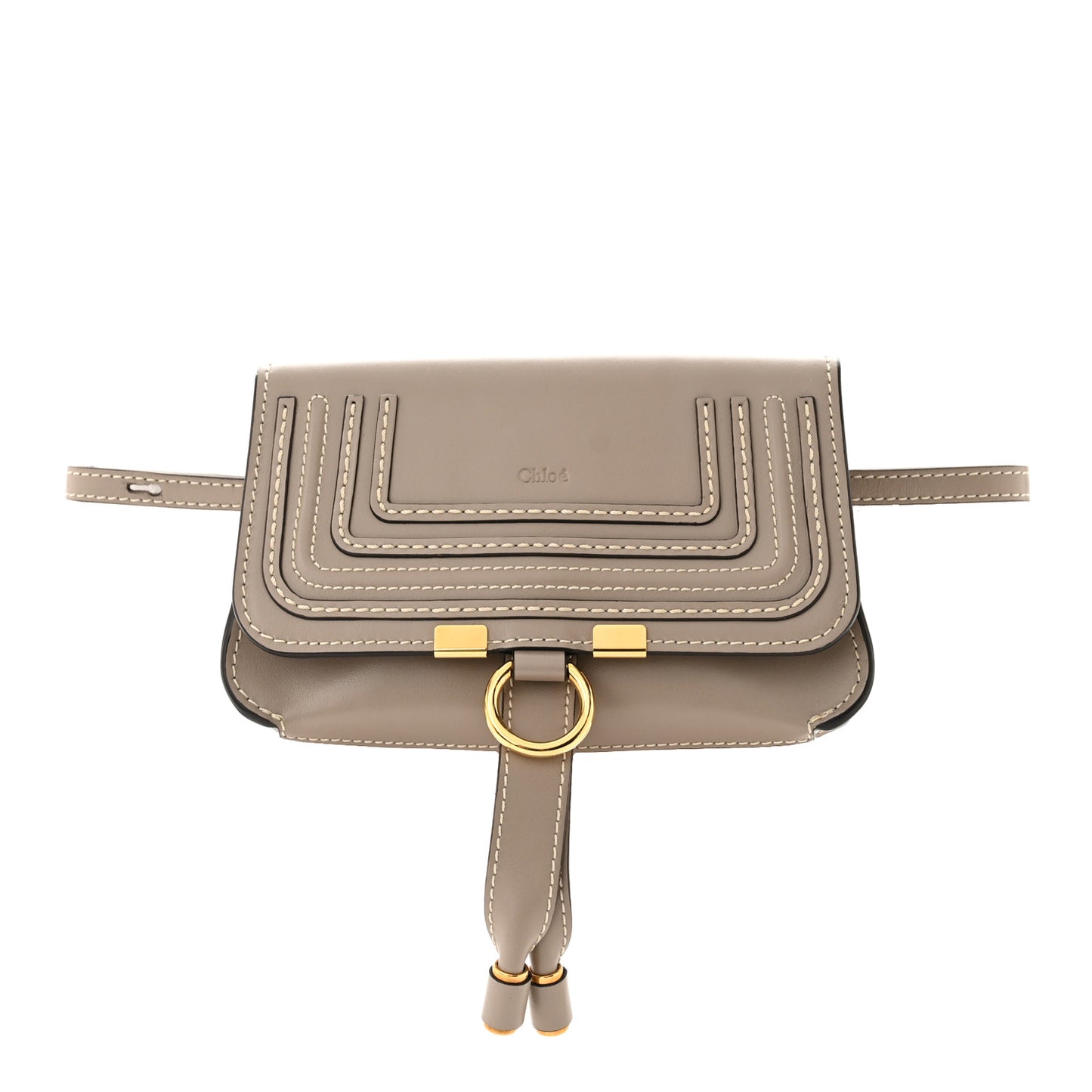 Calfskin Marcie Convertible Belt Bag Cashmere Grey