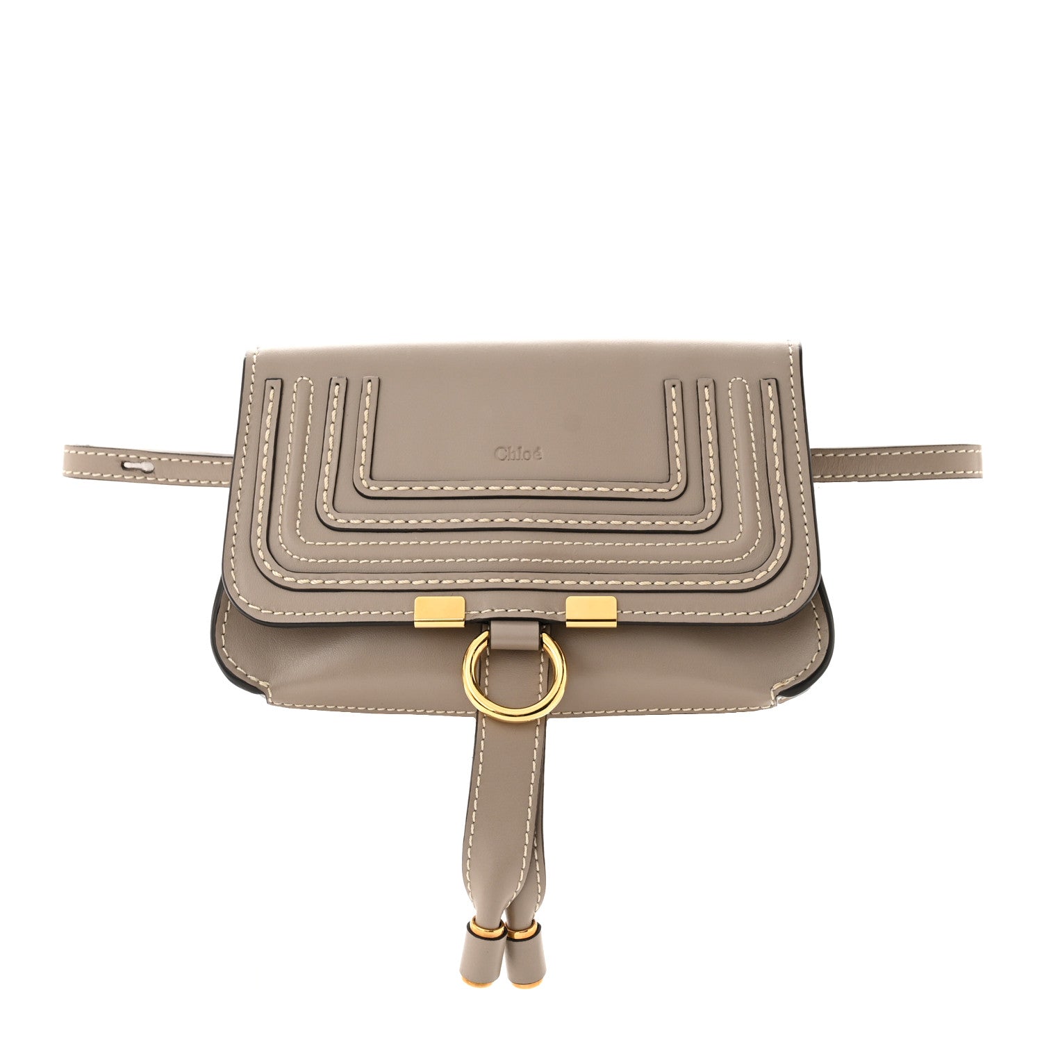 Chloe Calfskin Marcie Convertible Belt Bag Cashmere Grey 1 of 10