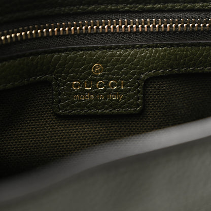 Gucci Grand Prix Calfskin Web Medium Jackie 1961 Hobo Dark Green 6 of 10