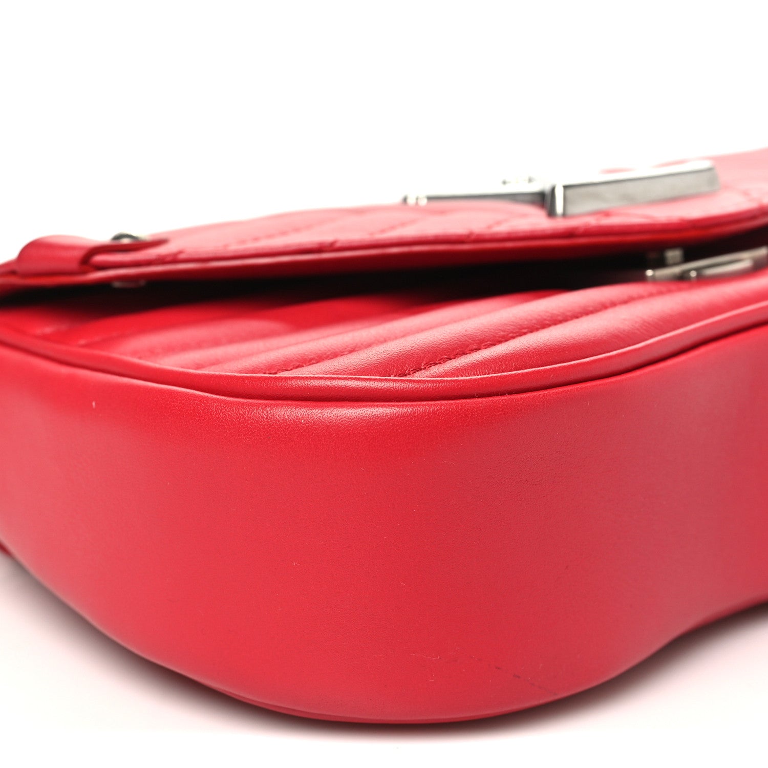 Louis Vuitton Calfskin New Wave Chain PM Scarlet 8 of 9