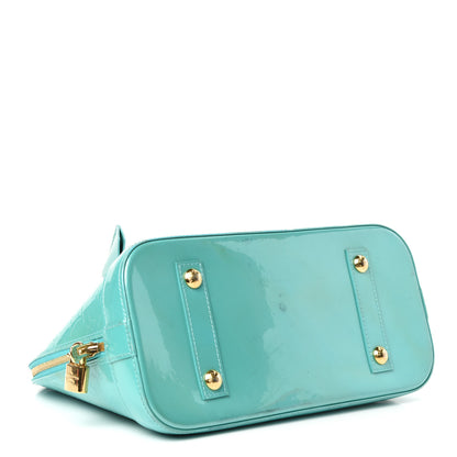 Louis Vuitton Vernis Alma PM Blue Lagon 4 of 9