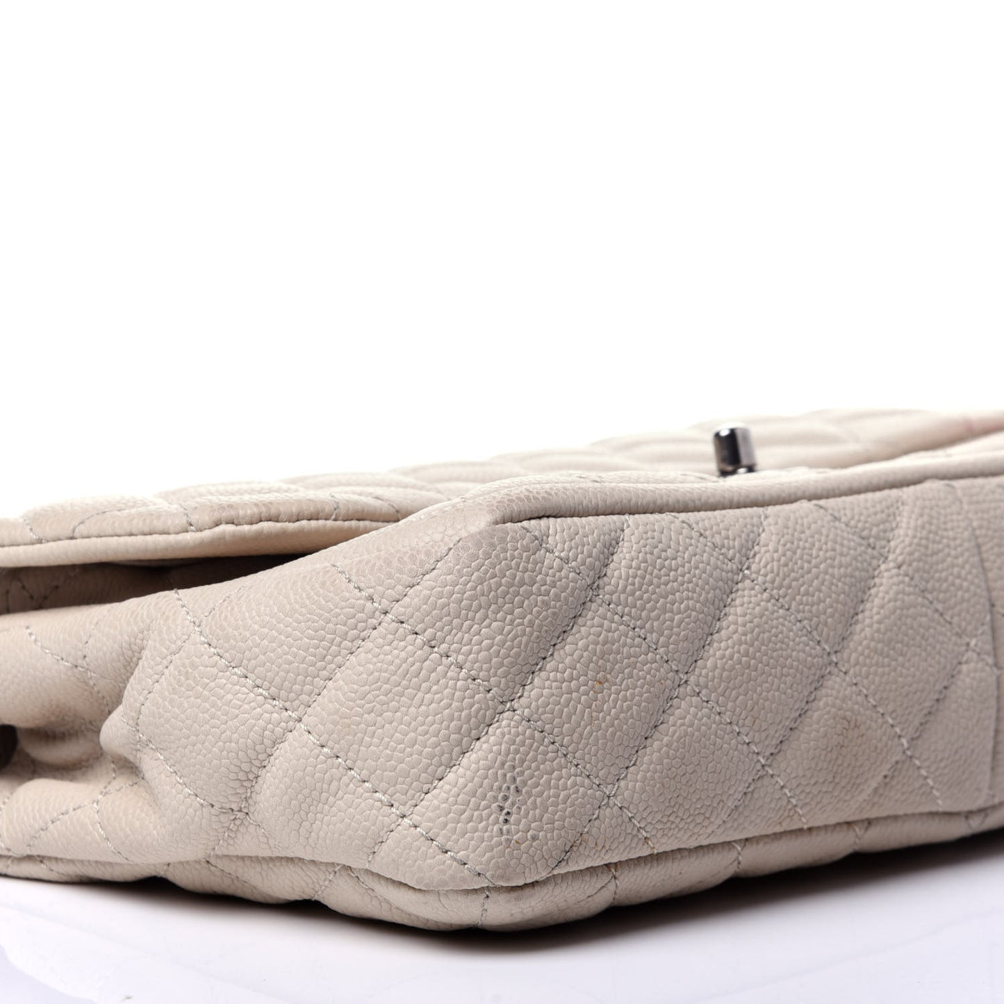 Caviar Quilted Large Now and Forever Flap Ivory