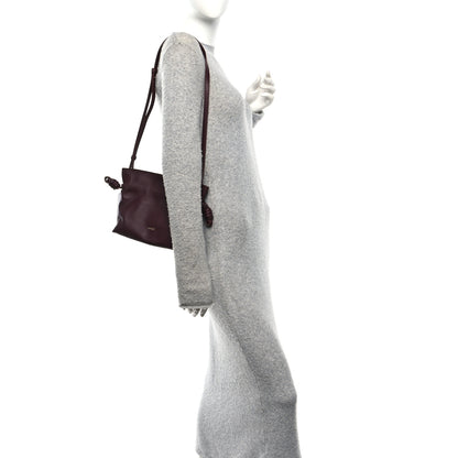 Loewe Calfskin Mini Flamenco Knot Clutch Dark Burgundy 2 of 9